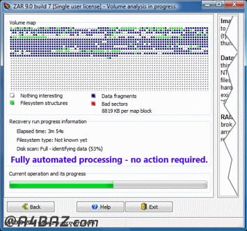 برنامه ZAR RAID در ریکاوری RAID