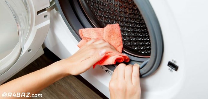 چطور لاستیک ماشین لباسشویی را تمیز کنیم