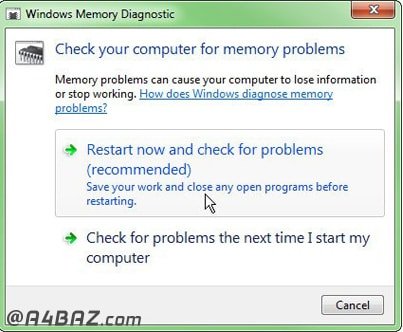 رفع مشکلات ram کامپیوتر