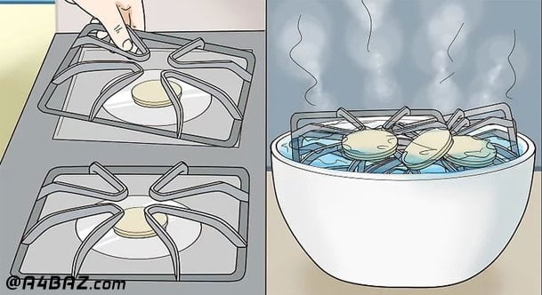 شستن میله های چدنی گاز