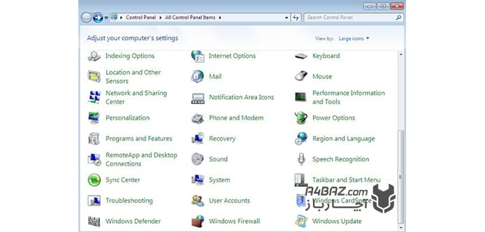 تنظیمات فایروال ویندوز 7