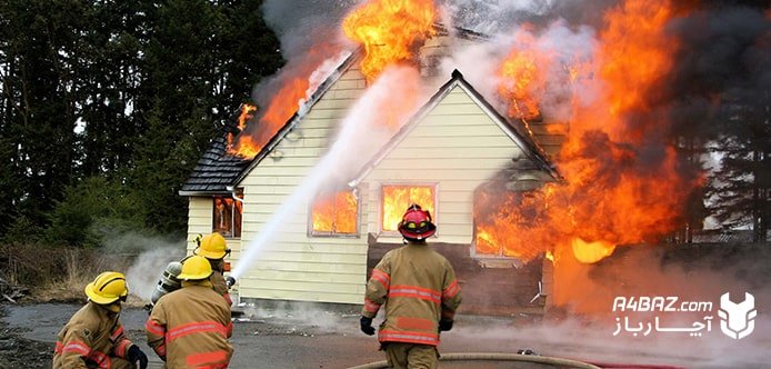 آتش سوزی خانه و بخاری برقی
