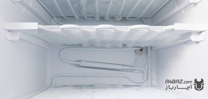 یخ زدن لوله‌های پشت یخچال با تزریق بیش از حد گاز به یخچال