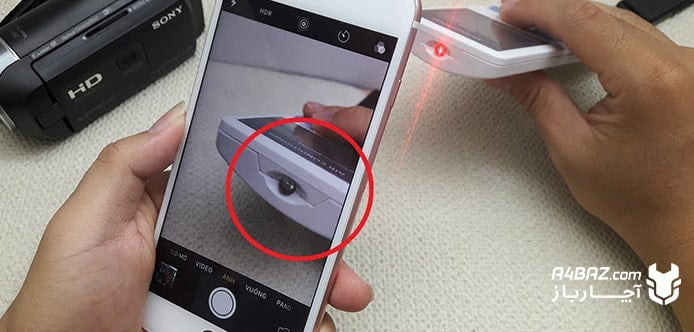 تست ریموت با استفاده از دوربین گوشی موبایل
