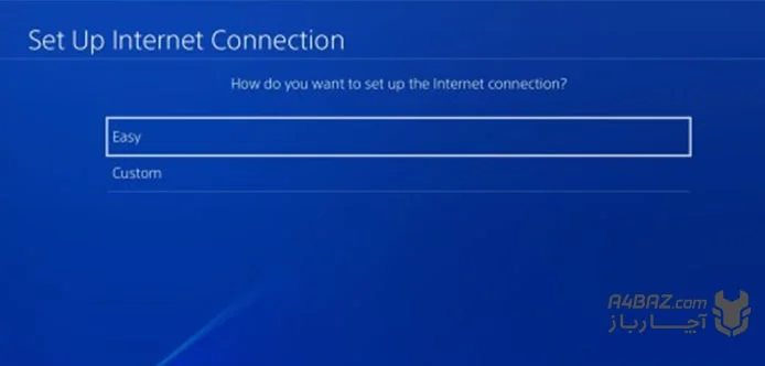 تنظیمات اتصال به اینترنت در PS4