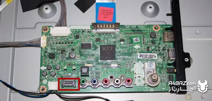 آموزش گام به گام تعمیر سوکت HDMI تلویزیون