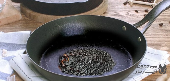 بهترین روش تمیز کردن ظروف تفلون از غذای سوخته