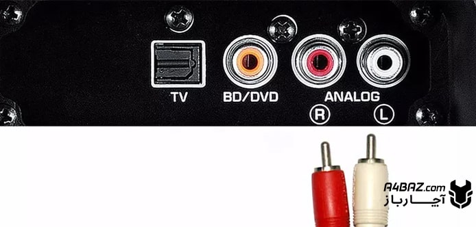 اتصال اسپیکر به تلویزیون با کابل‌های RCA