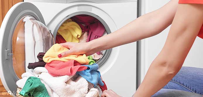 حل نشدن مواد شوینده در ماشین لباسشویی