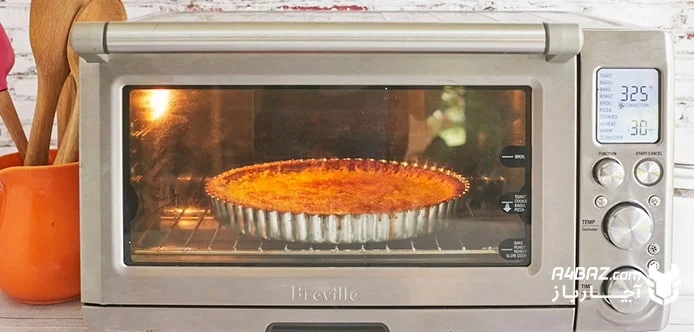 پخت غذا با با تنظیمات پخت Bake در آون توستر پخت غذا با با تنظیمات پخت Bake در آون توستر