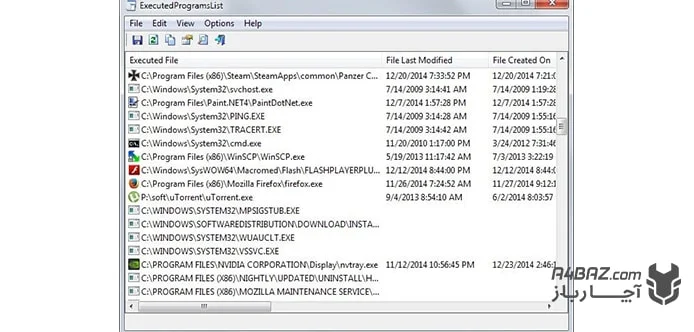 آخرین برنامههای اجرا شده در ویندوز آخرین برنامههای اجرا شده در ویندوز