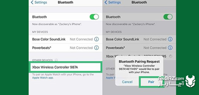 اتصال دسته ایکس باکس به گوشی های آیفون
