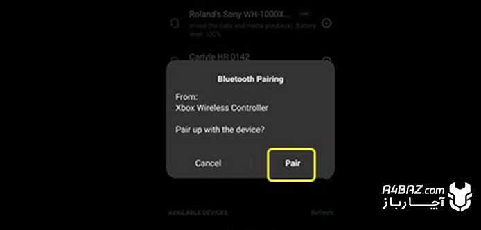 جفت شدن دسته ایکس باکس با گوشی اندروید