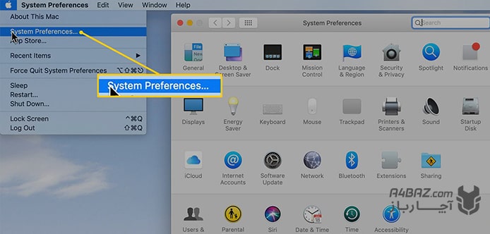 System Preferences در مک