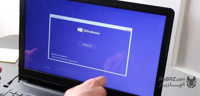 نصب کردن ویندوز روی لپ تاپ