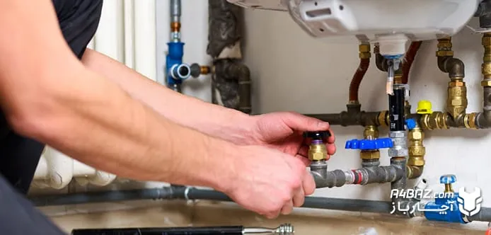 نصب لوله های متصل به پکیج