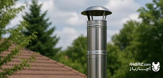نصب دودکش دوجداره در فضای بیرونی نصب دودکش دوجداره در فضای بیرونی