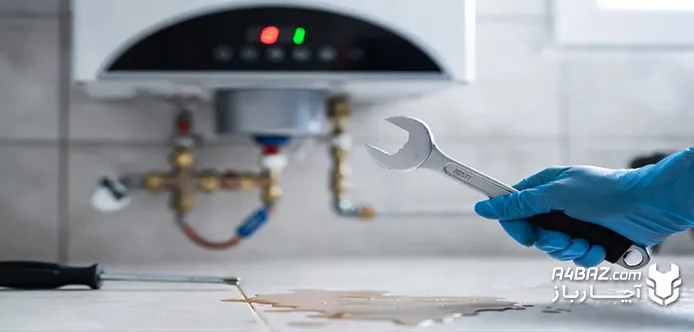 نشتی آب از لوله های پکیج وستن