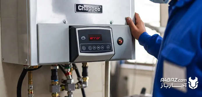 عبارت ارور روی نمایشگر پکیج شاپه