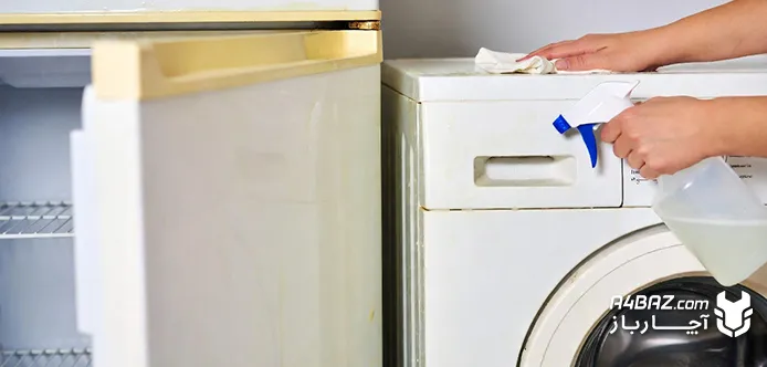 تميز كردن زردی لباسشویی با جوش شیرین و سرکه