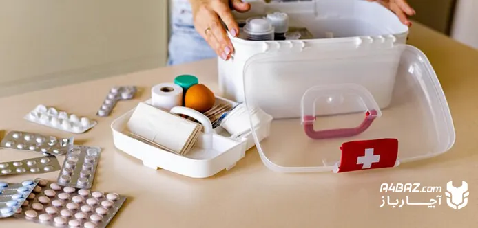 محتویات جعبه کمکهای اولیه