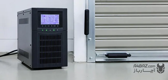 یو پی اس نصب شده کنار کرکره برقی