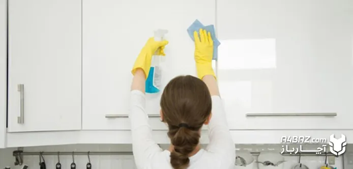 خشک کردن کابینت پس از تمیزکاری خشک کردن کابینت پس از تمیزکاری