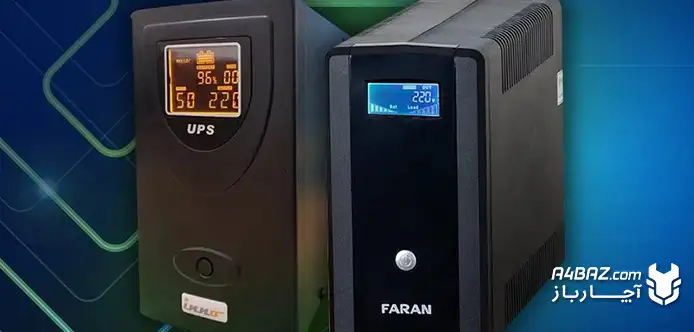 دو یو پی اس برای پرینتر به رنگ مشکی در کنار یکدیگر