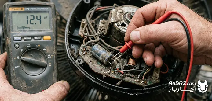 تشخیص سوختگی موتور پنکه با ابزار